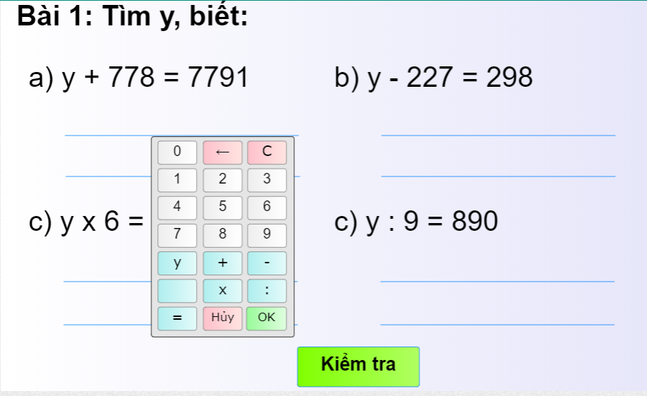 Tìm x biết