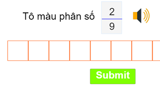 Tô màu phân số