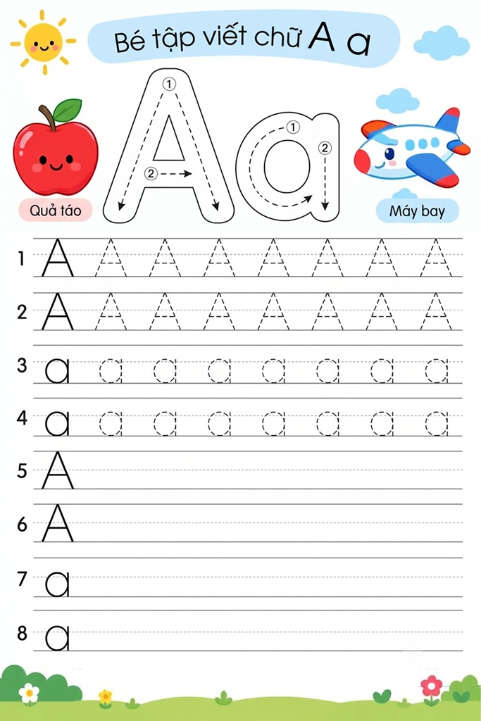 Tập viết chữ cái