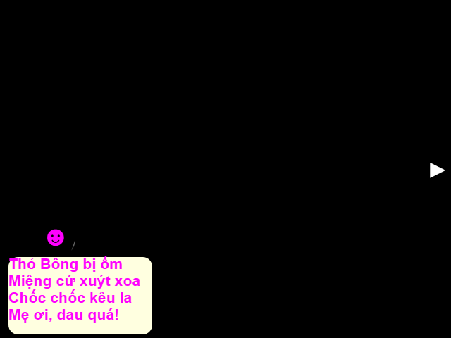 Thỏ bông bị ốm