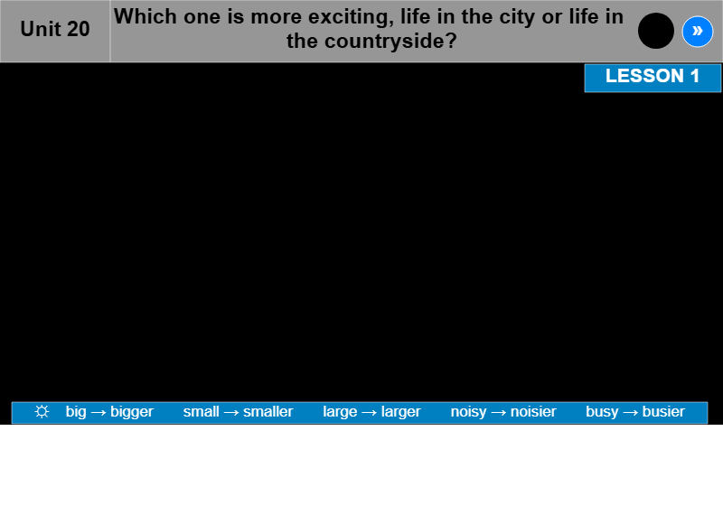 Unit 20: Which one is more exciting, life in the city or life in the countryside?