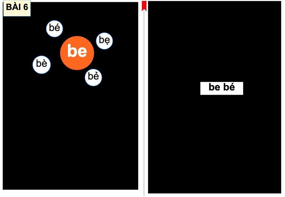 Bài 6: be bè bé bẻ bẽ bẹ