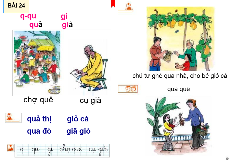 Bài 24: q-qu, gi