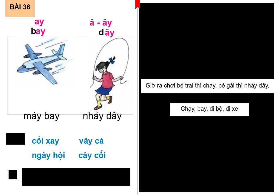 Bài 36: ay – â, ây