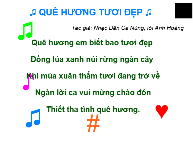 QUÊ HƯƠNG TƯƠI ĐẸP