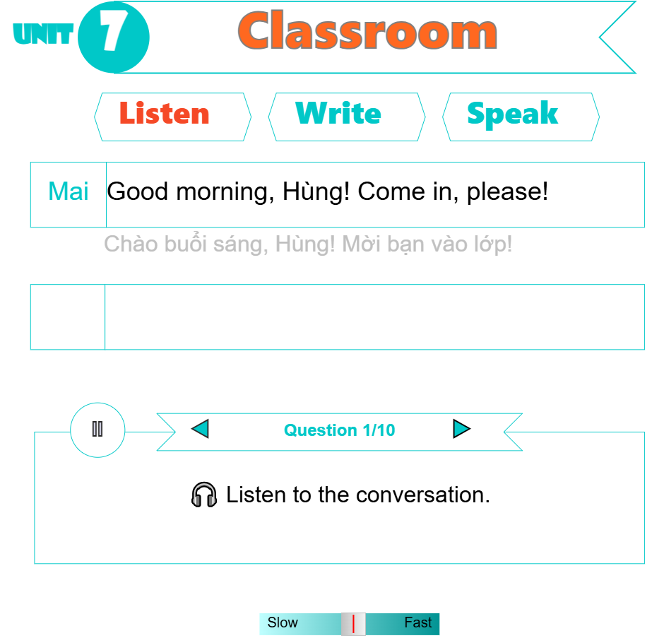 Unit 7: Classroom Instructions