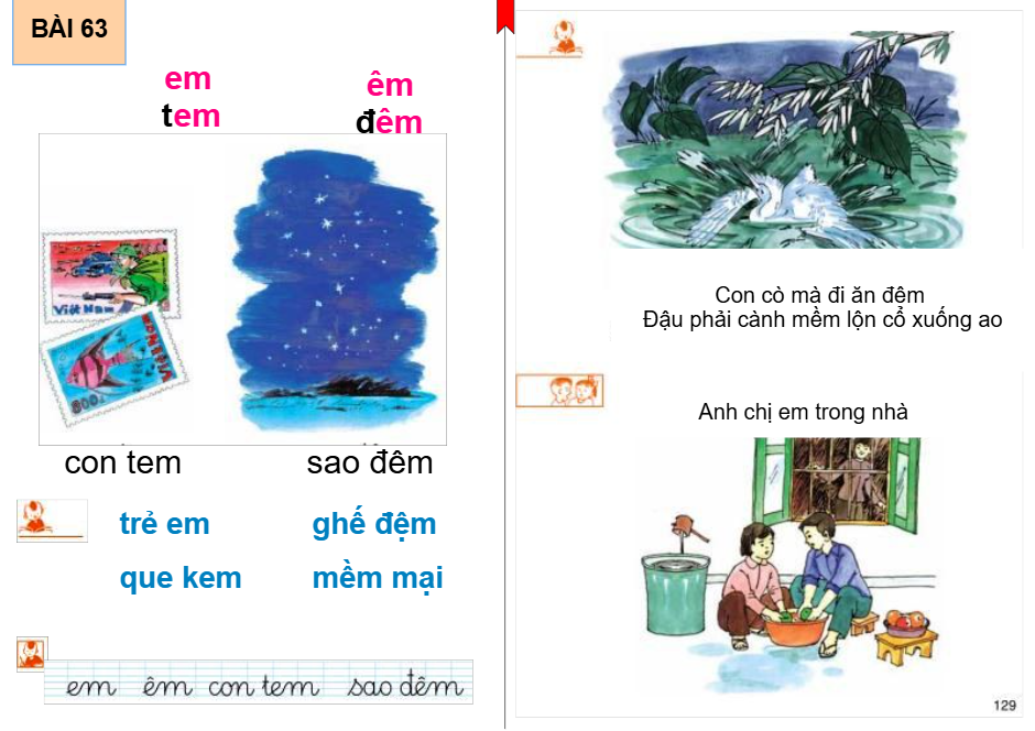 Bài 63: em - êm