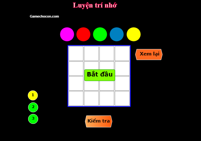 Trò chơi luyện trí nhớ