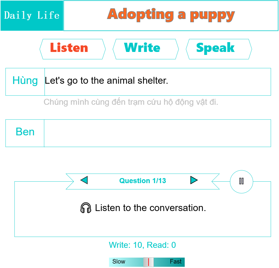 Adopting a puppy