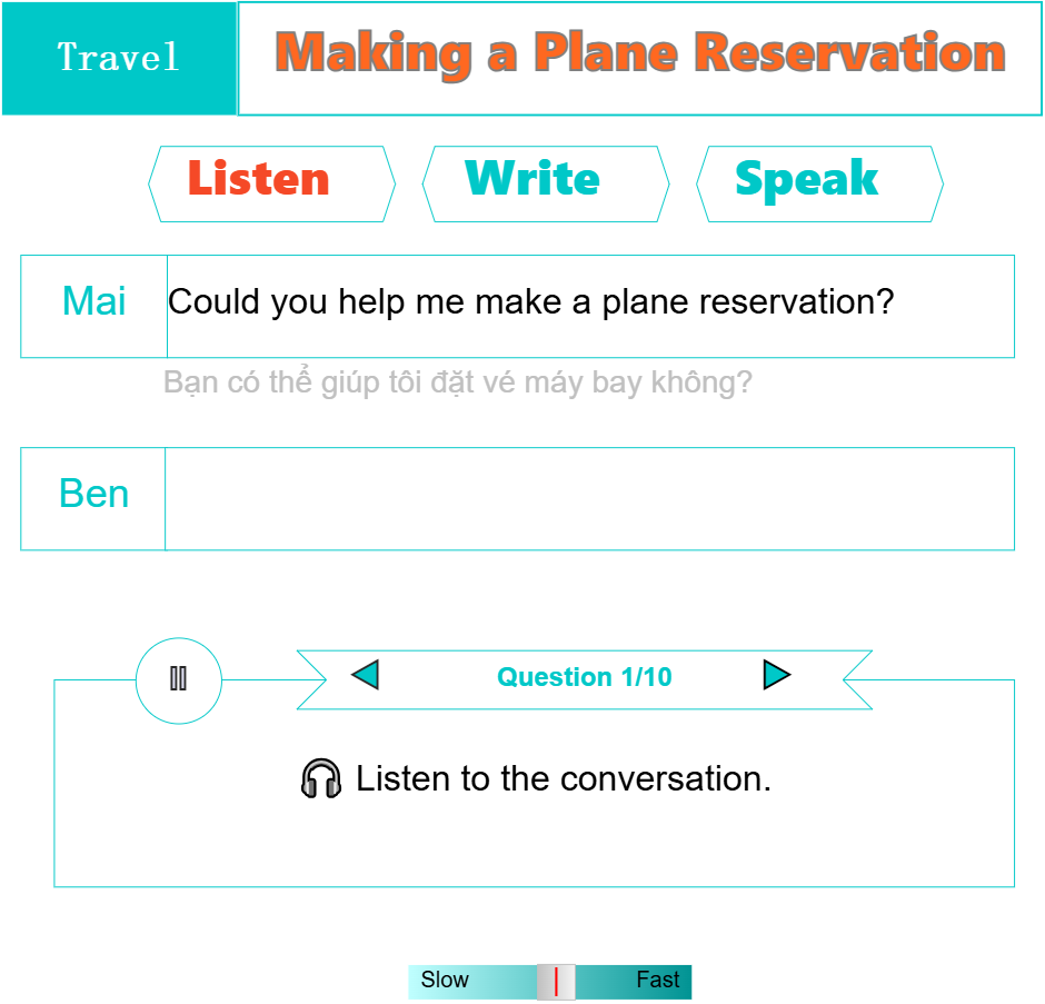 Making a Plane Reservation