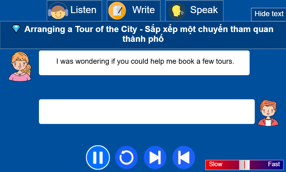 Arranging a Tour of the City - Sắp xếp một chuyến tham quan thành phố