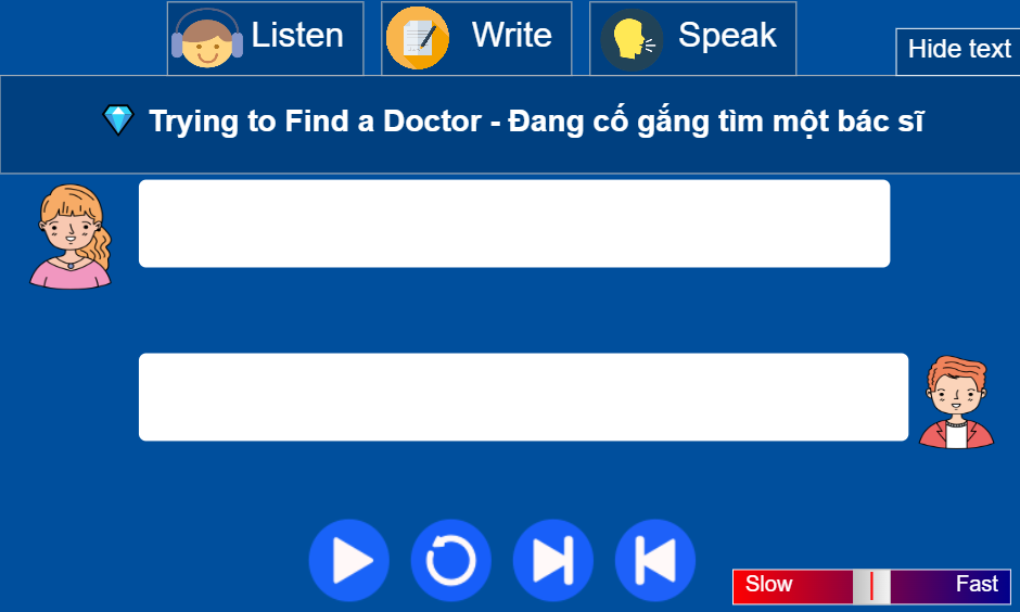 Trying to Find a Doctor - Đang cố gắng tìm một bác sĩ