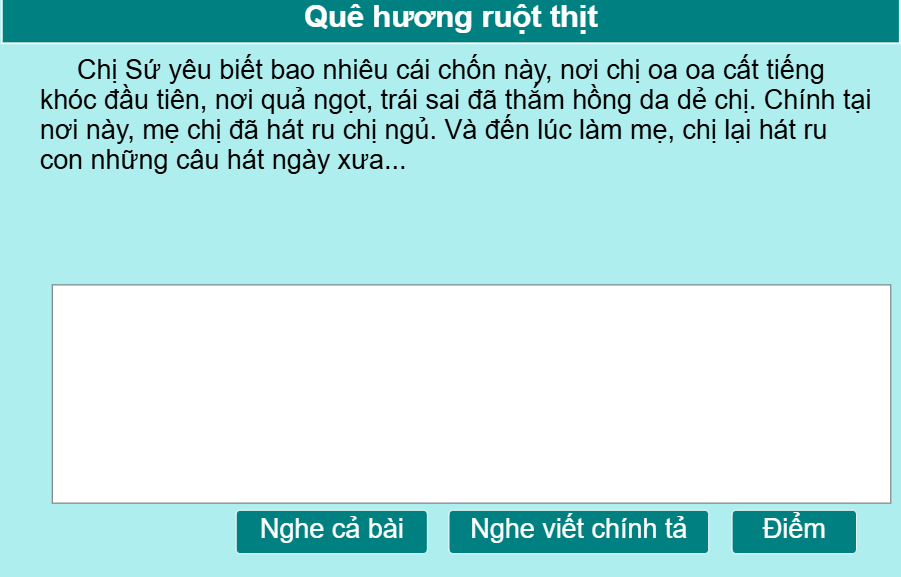 Quê hương ruột thịt