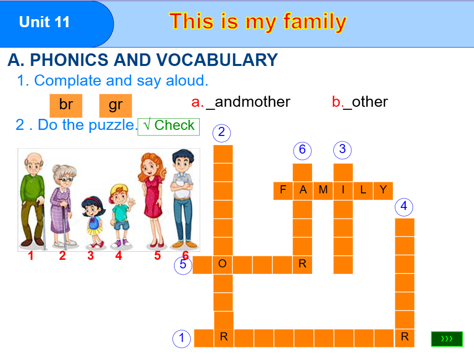 Unit 11: This is my family