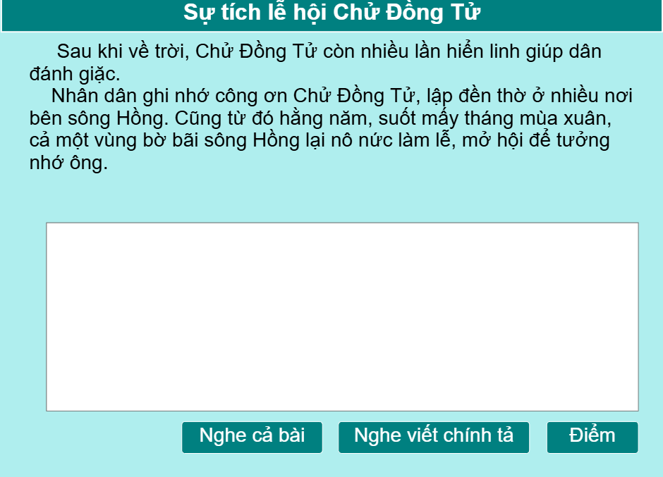 Sự tích lễ hội Chử Đồng Tử