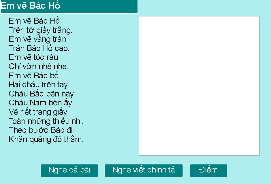 Em vẽ Bác Hồ