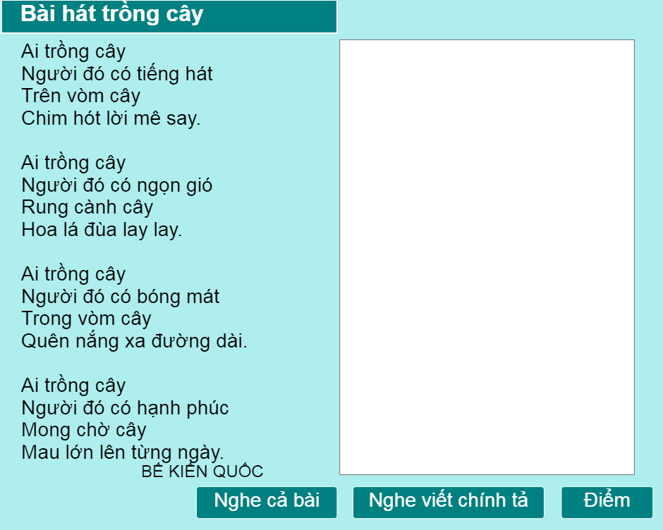 Bài hát trồng cây 