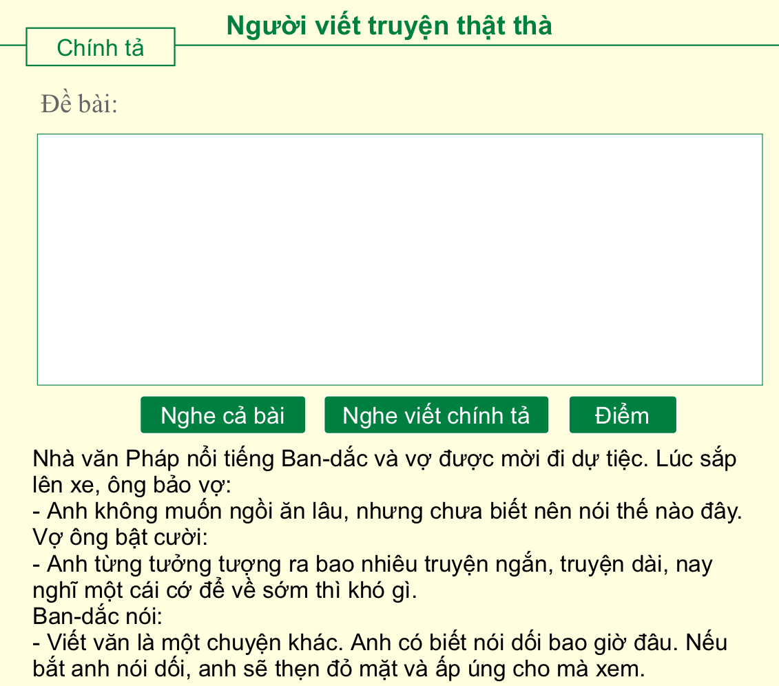 Người viết truyện thật thà