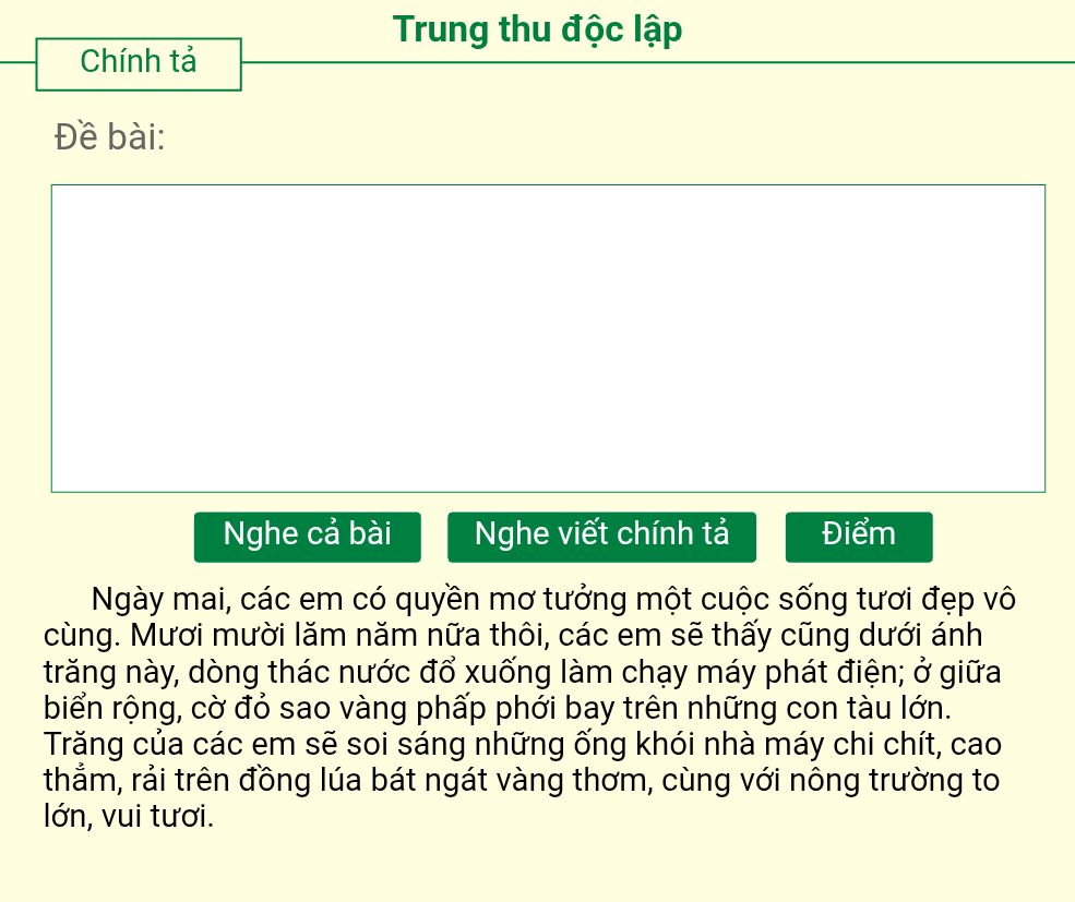 Trung thu độc lập