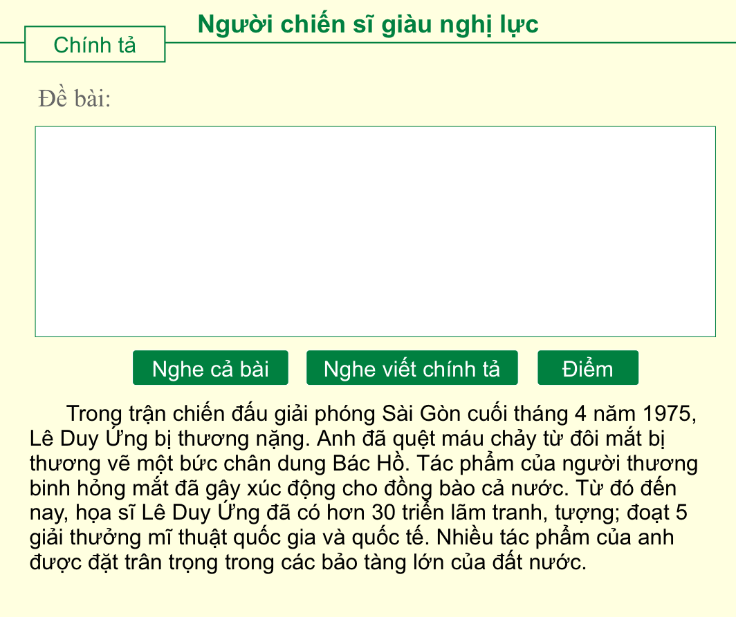 Người chiến sĩ giàu nghị lực