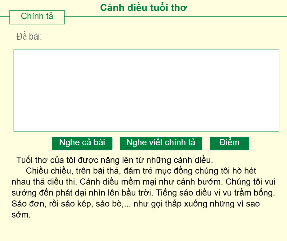 Cánh diều tuổi thơ