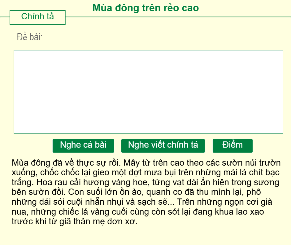 Mùa đông trên rẻo cao