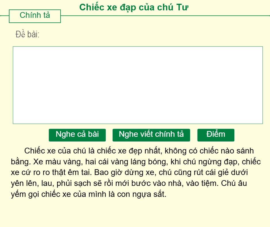 Chiếc xe đạp của chú Tư