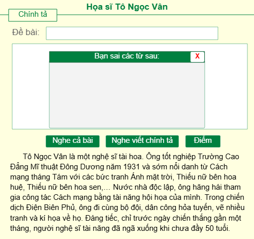 Họa sĩ Tô Ngọc Vân