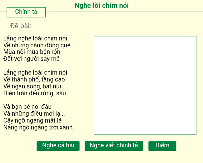 Nghe lời chim nói
