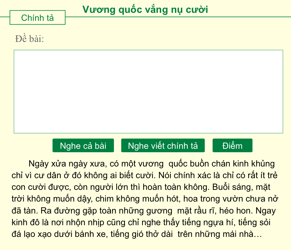 Vương quốc vắng nụ cười