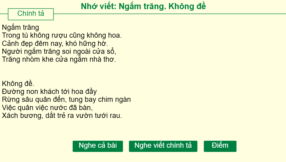 Ngắm trăng. Không đề