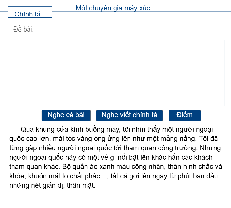 Một chuyên gia máy xúc