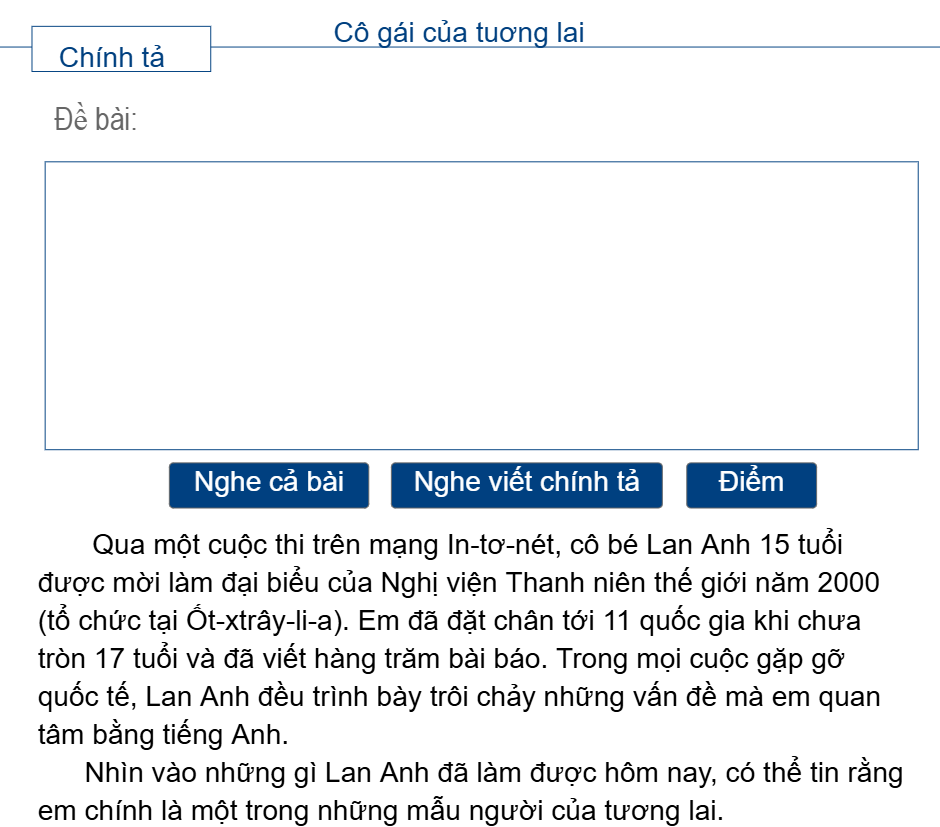 Cô gái của tuơng lai