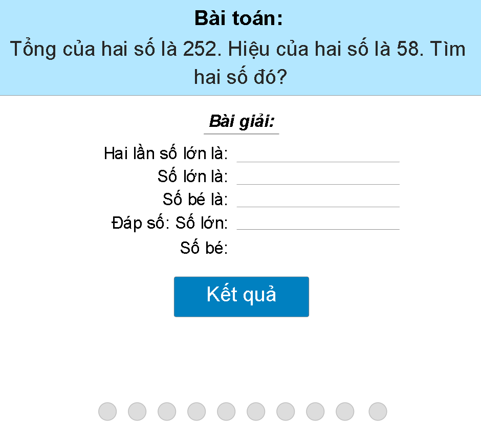 Tìm hai số khi biết tổng và hiệu của hai số đó