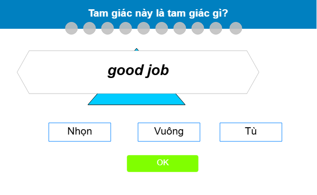 Tam giác nhọn, vuông, tù