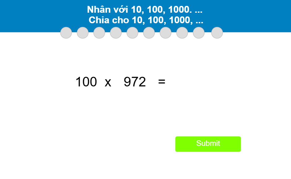 Nhân với 10, 100, 1000. Chia cho 10, 100, 1000 ...