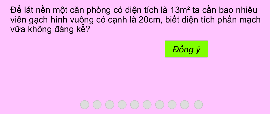 Tính số viên gạch lát nền