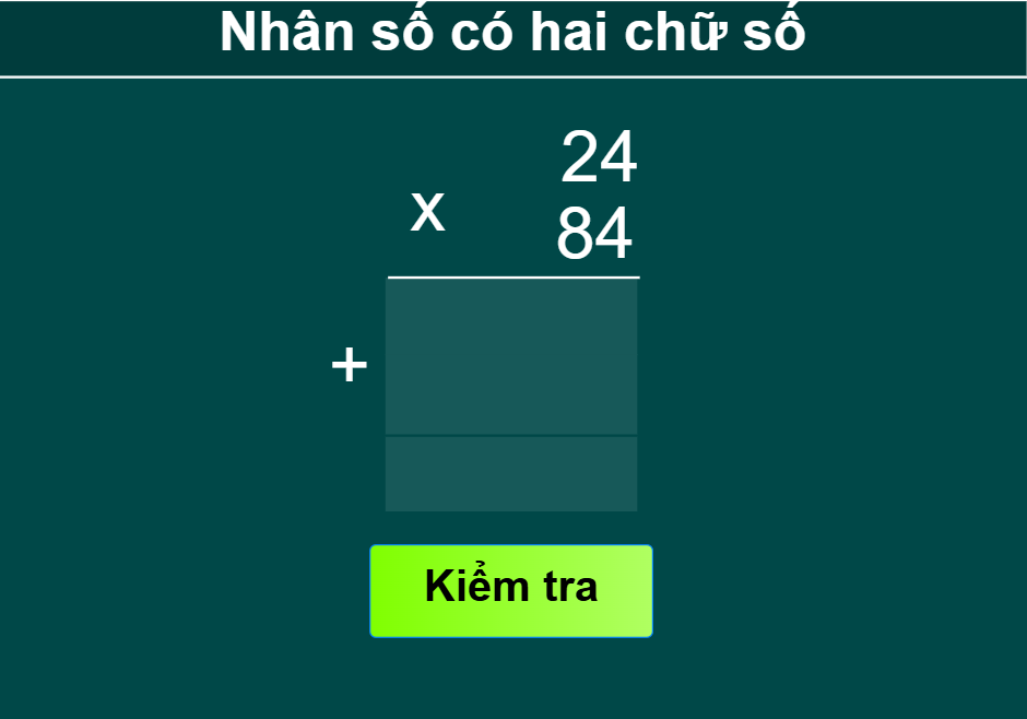 Nhân với số có hai chữ số