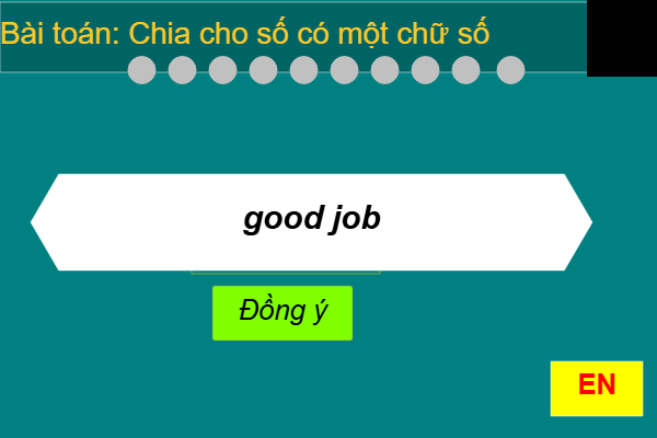 Bài toán chia cho số có một chữ số