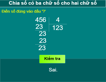 Chia cho số có hai chữ số