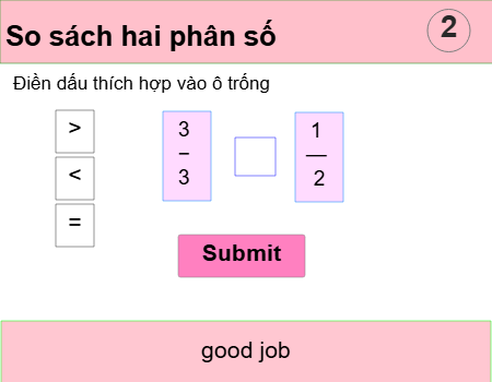 So sánh hai phân số khác mẫu số