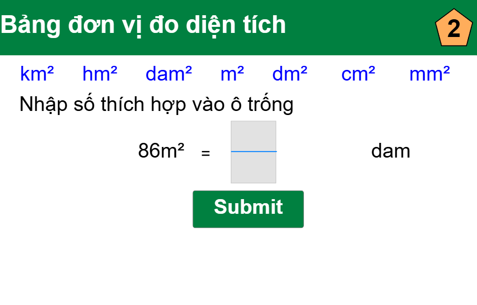 Đơn vị đo diện tích