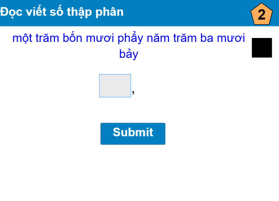 Đọc viết số thập phân