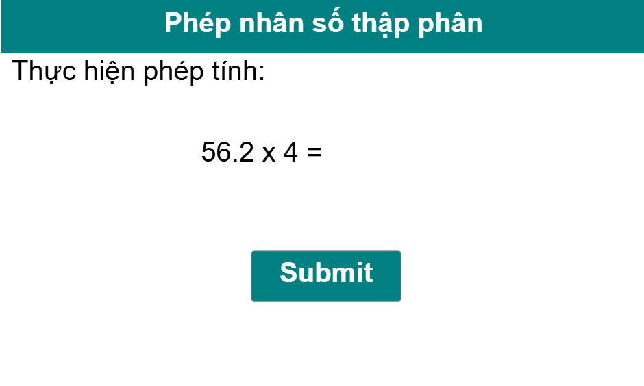 Phép nhân số thập phân