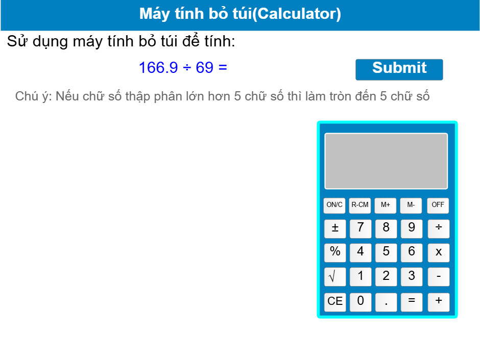 Giới thiệu máy tính bỏ túi