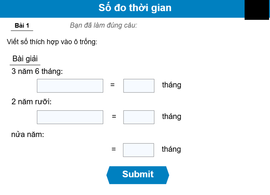 Số đo thời gian