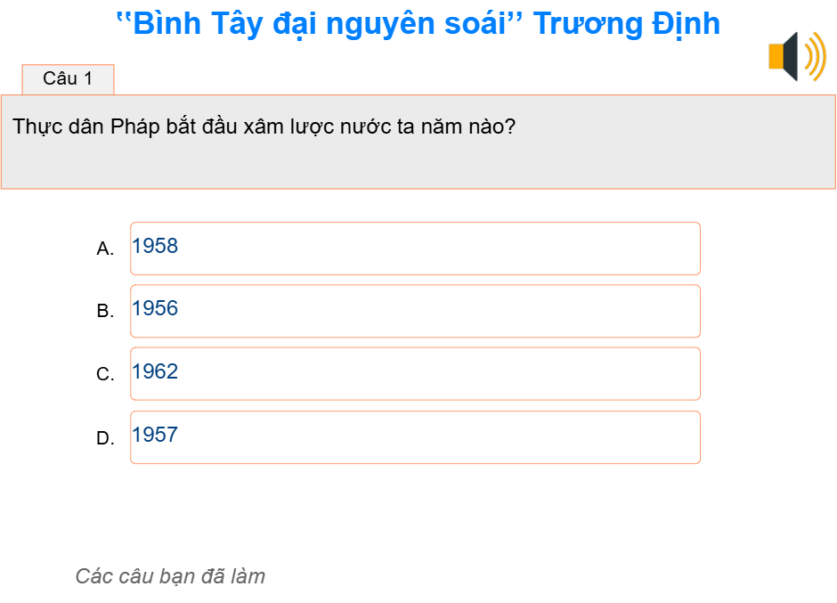 Bài 1: "Bình Tây đại nguyên soái" Trương Định