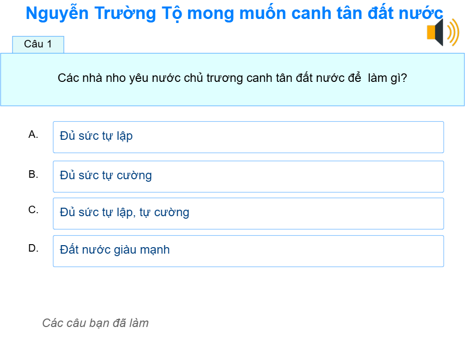 Bài 2: Nguyễn Trường Tộ mong muốn canh tân đất nước