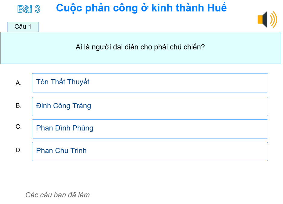 Bài 3: Cuộc phản công ở kinh thành Huế