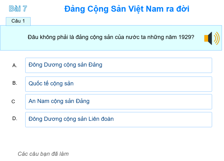 Bài 7: Đảng Cộng Sản Việt Nam ra đời
